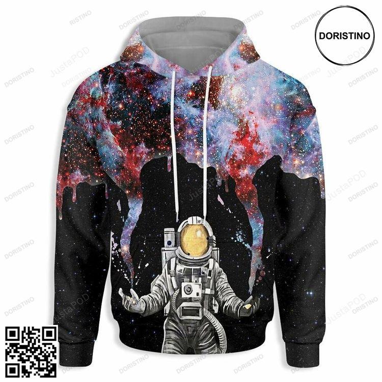 Astronaut Makes Galaxy 3d Ed Limited Edition 3D Hoodie