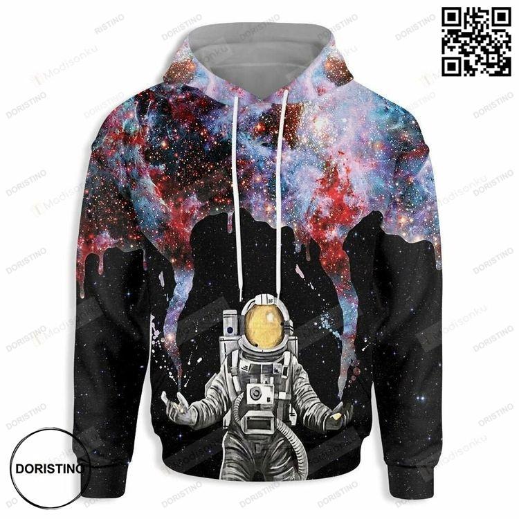 Astronaut Makes Galaxy For Unisex 3d Awesome 3D Hoodie