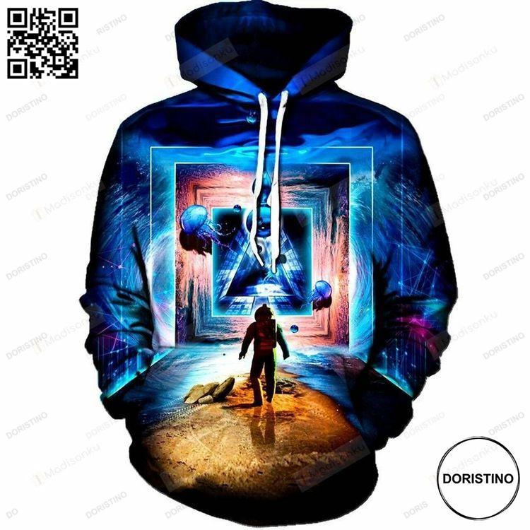Astronaut Portal To The Beyond For Unisex 3d All Over Print Hoodie