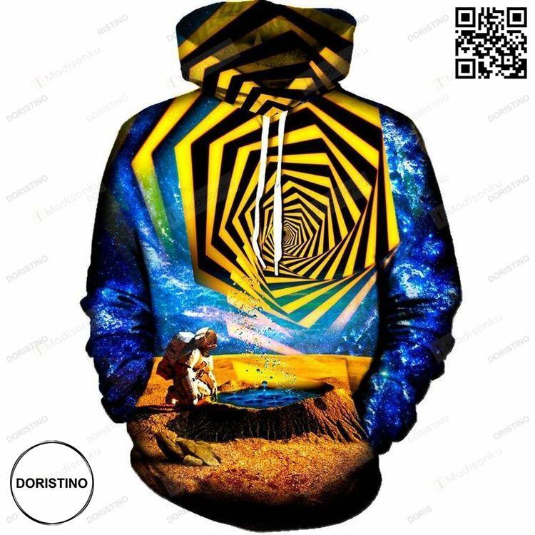Astronaut Yellow Portal For Unisex 3d Awesome 3D Hoodie
