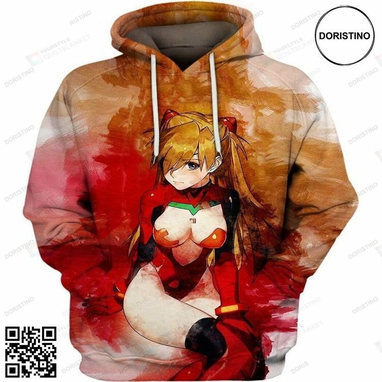 Asuka Langley 3d All Over Print Hoodie