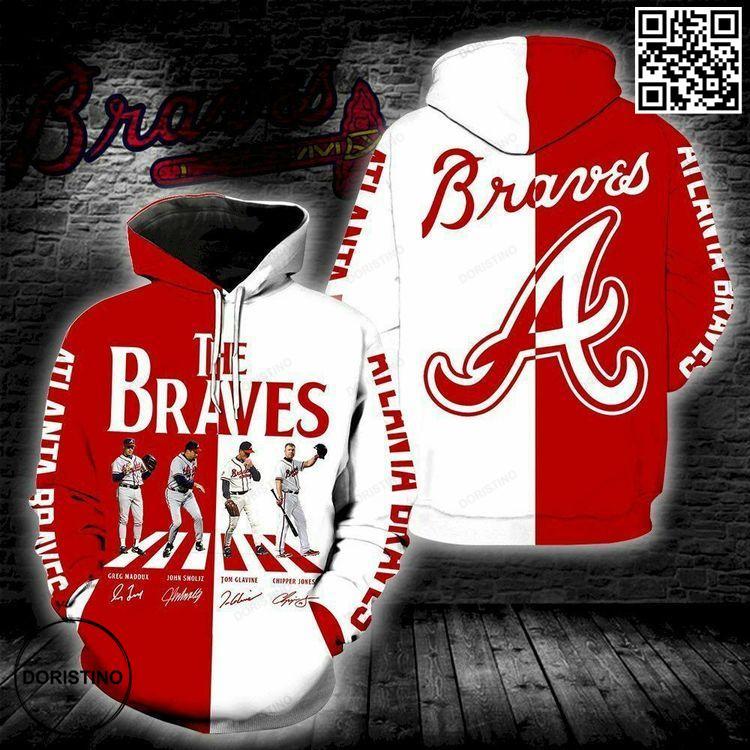 Atlanta Braves The Braves V3 Awesome 3D Hoodie