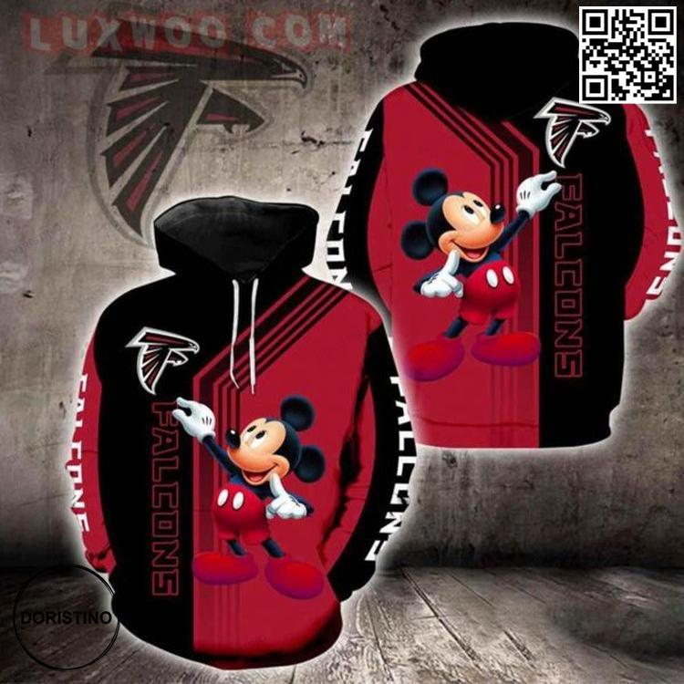 Atlanta Falcons Mickey Mouse All Over Print Hoodie