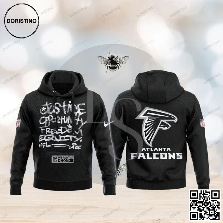 Atlanta Falcons Nfl Justice Opportunity Equity Freedom Limited Edition 3D Hoodie