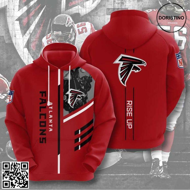 Atlanta Falcons No112 Custom Awesome 3D Hoodie