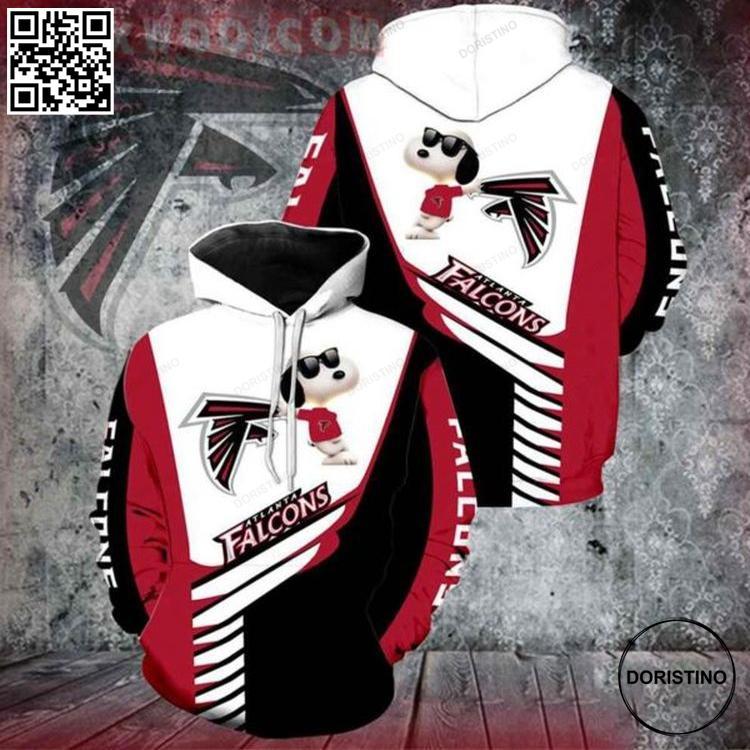 Atlanta Falcons Snoopy Limited Edition 3D Hoodie