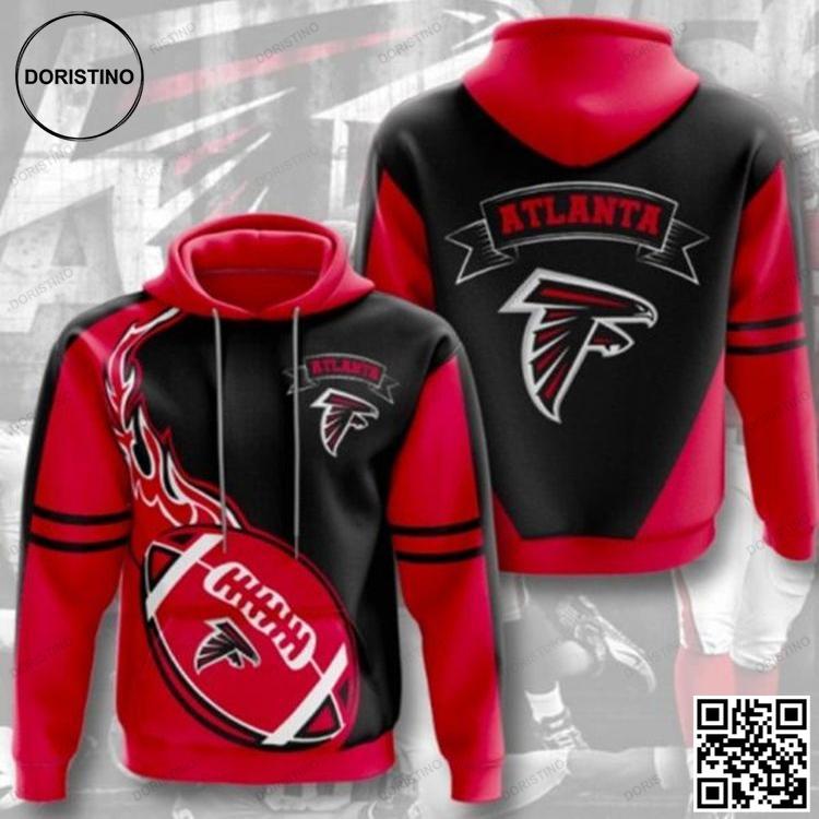 Atlanta Red And Black Limited Edition 3D Hoodie