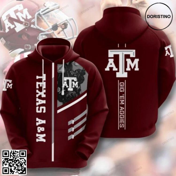 Atm Gig Em Aggies Limited Edition 3D Hoodie