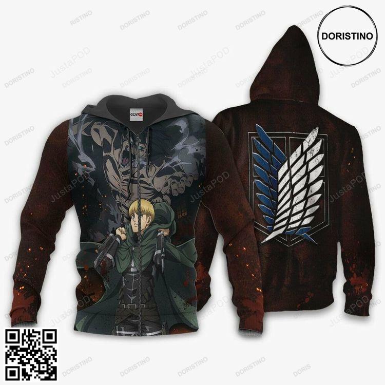 Attack On Tian Armin Arlert 3d All Over Print Hoodie