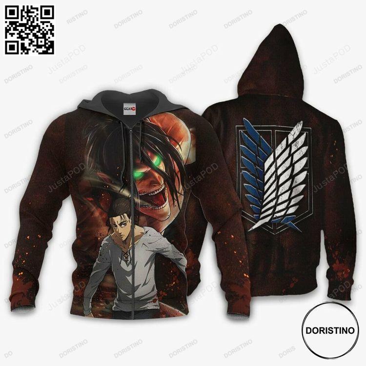 Attack On Tian Eren Yeager 3d Limited Edition 3D Hoodie