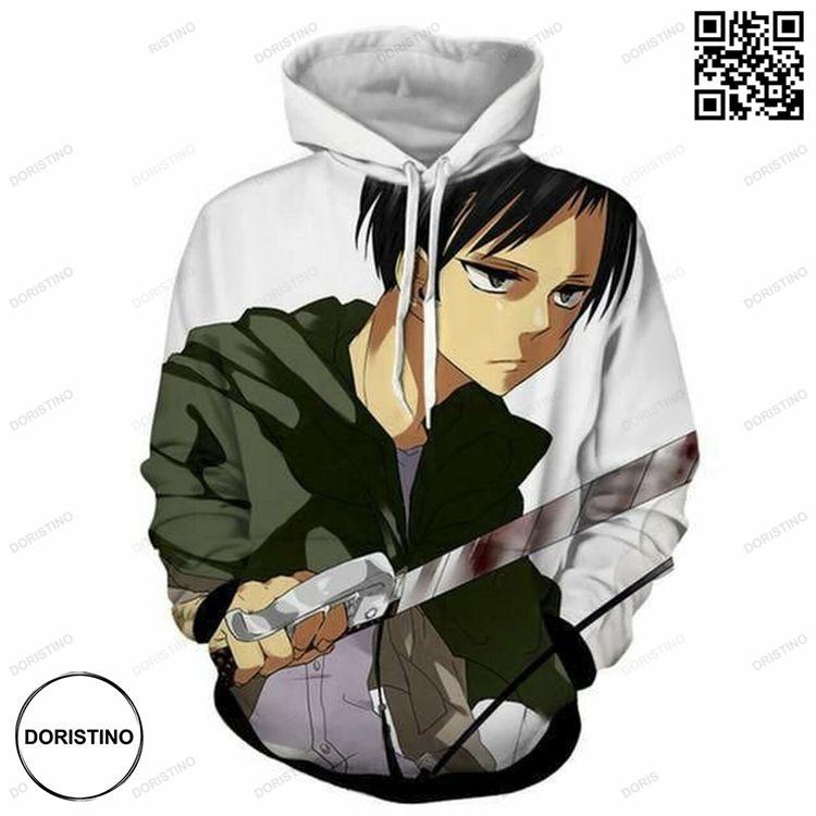 Attack On Titan Anime 3d Awesome 3D Hoodie