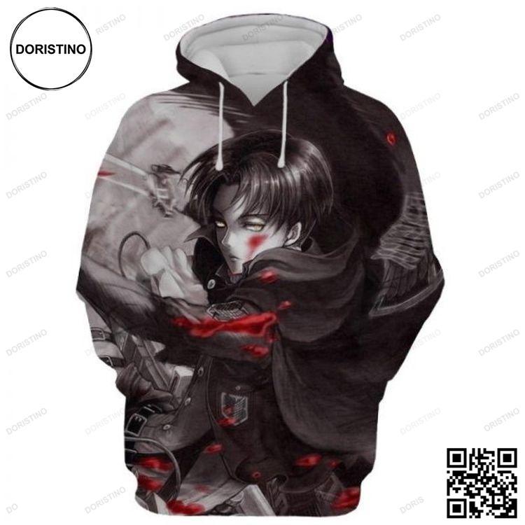 Attack On Titan Blood 3d Printed Awesome 3D Hoodie