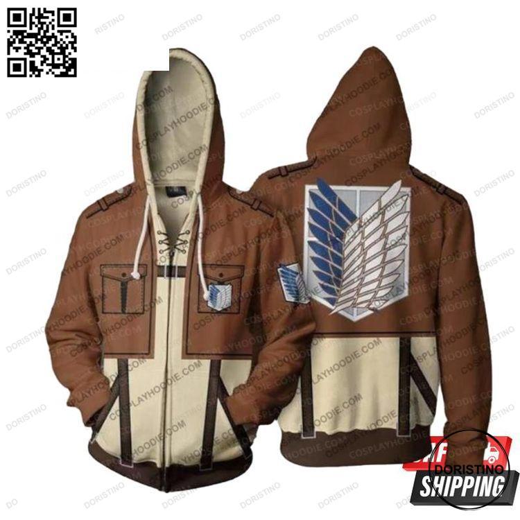 Attack On Titan Eren Yeager Awesome 3D Hoodie
