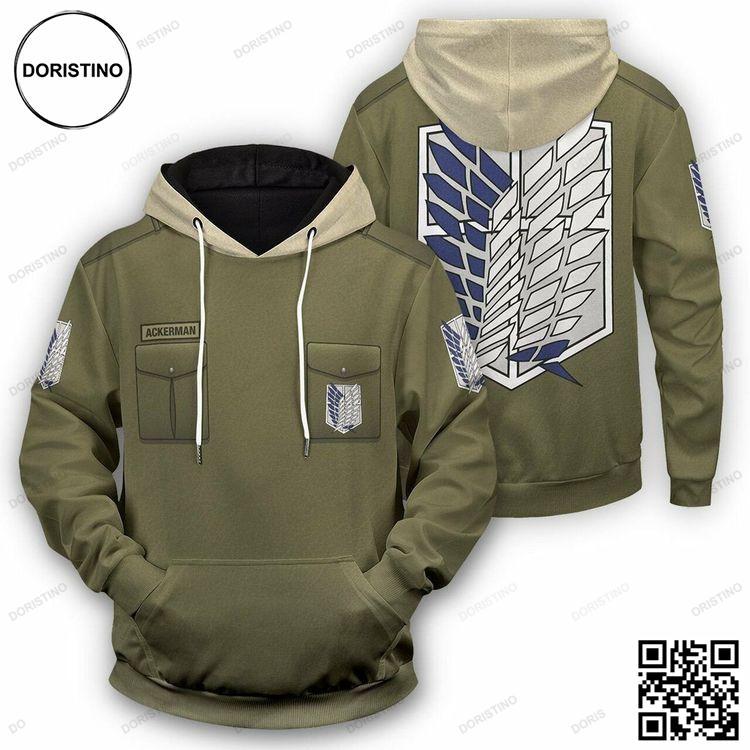 Attack On Titan New Survey Corps Uniform 3d Limited Edition 3D Hoodie