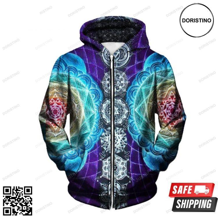 Attuned Up All Over Print Hoodie
