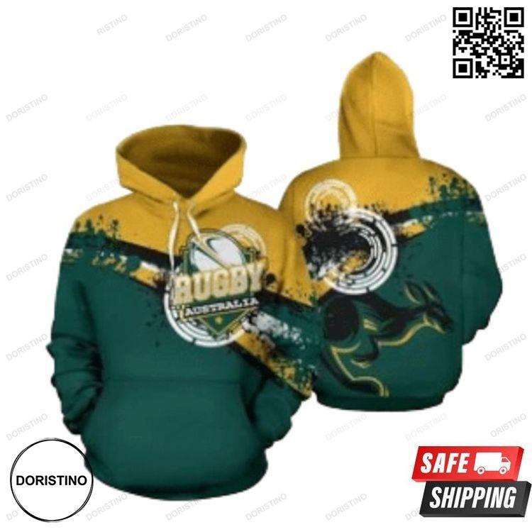 Australia Rugby All Over Print Hoodie
