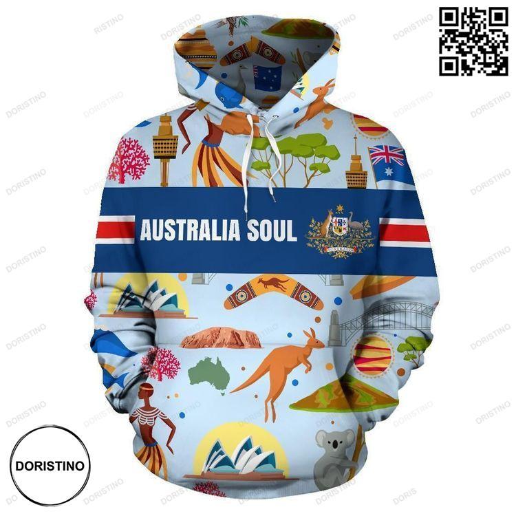 Australia Soul 3d Awesome 3D Hoodie