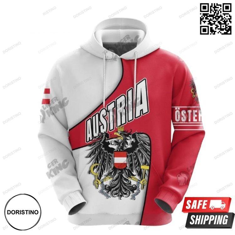 Austria Heart And Soul Awesome 3D Hoodie