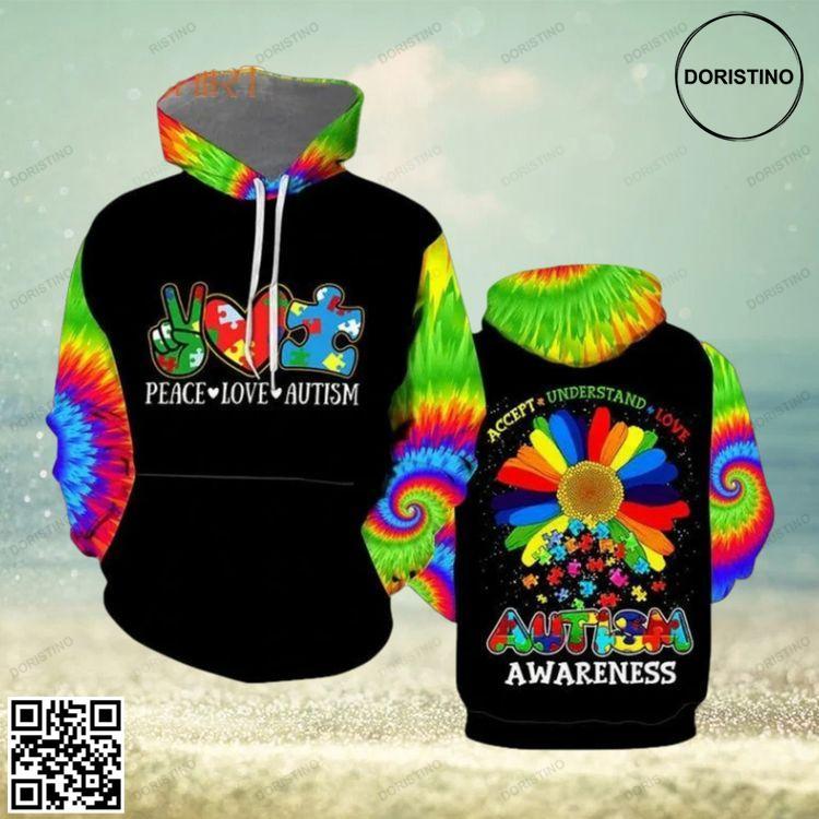 Autism Awareness Choose Kindness Cool 3d Awesome 3D Hoodie