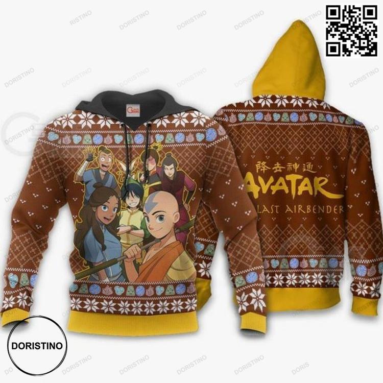 Avatar Airbender Anime Xmas Gift Limited Edition 3D Hoodie