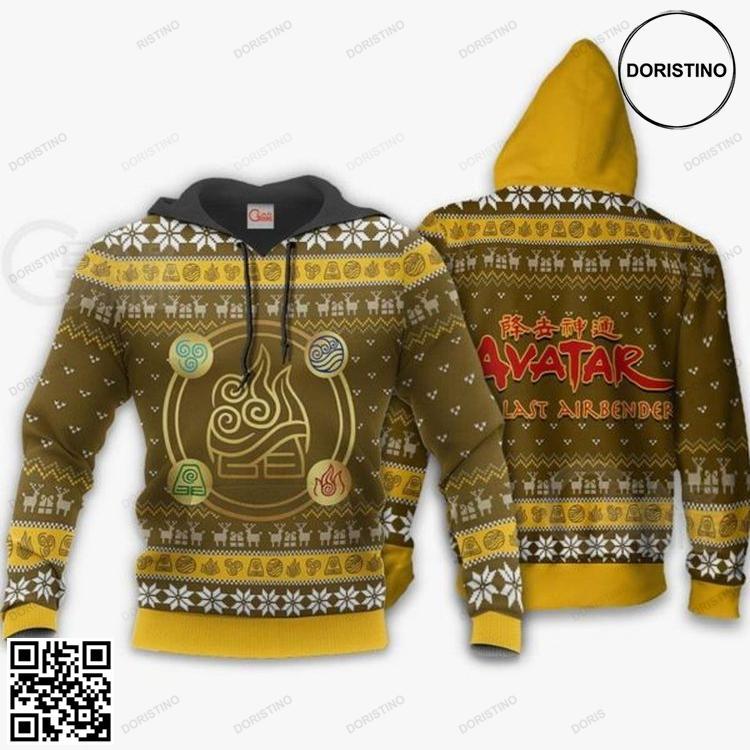 Avatar Airbender Symbols Anime Xmas Gift Limited Edition 3D Hoodie