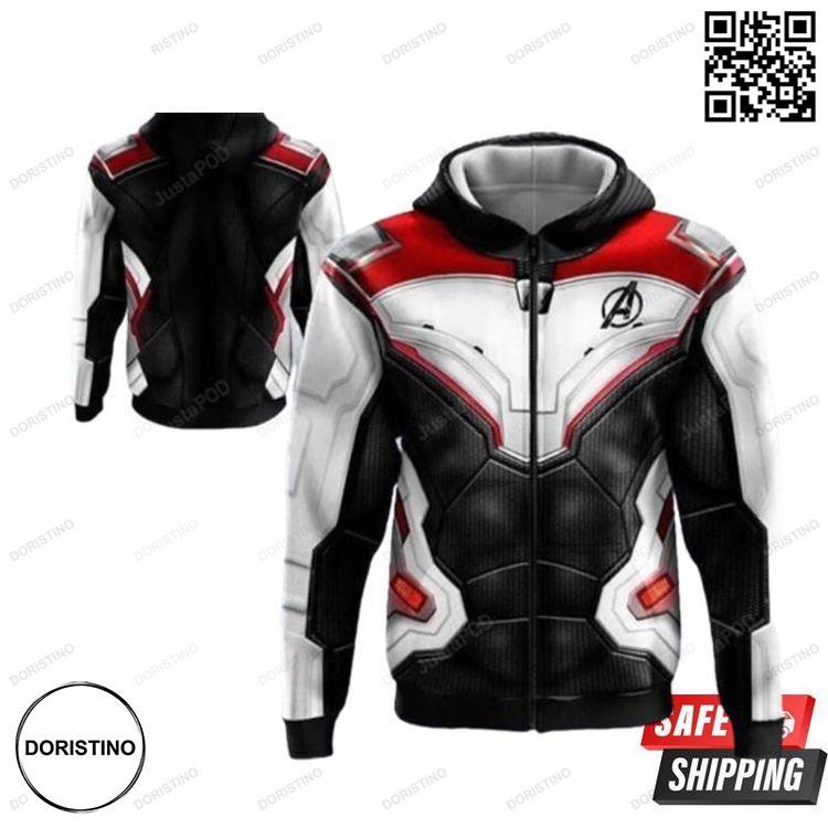 Avengers 4 Endgame Quantum Realm Advanced Tech Cosplay Costumes Awesome 3D Hoodie