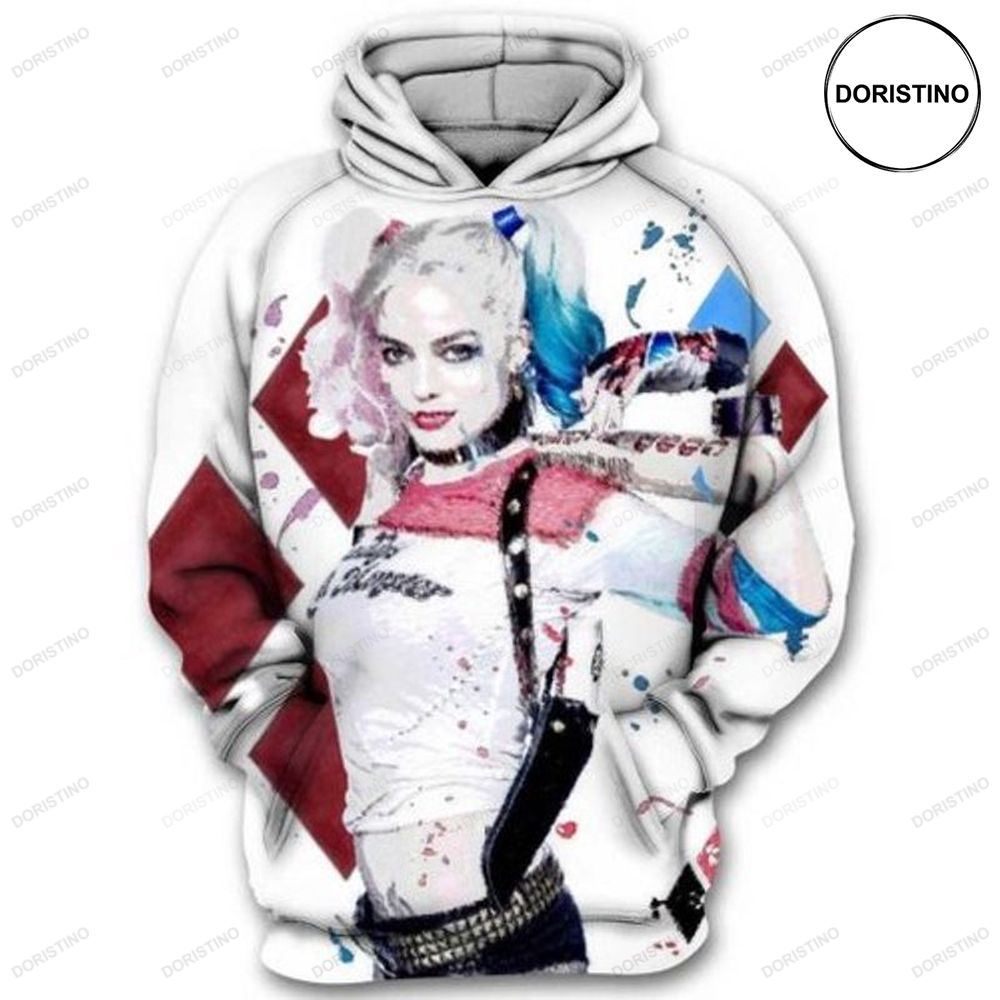 Harley Quinn And Joker Dc Comics Men And Women Awesome 3D Hoodie