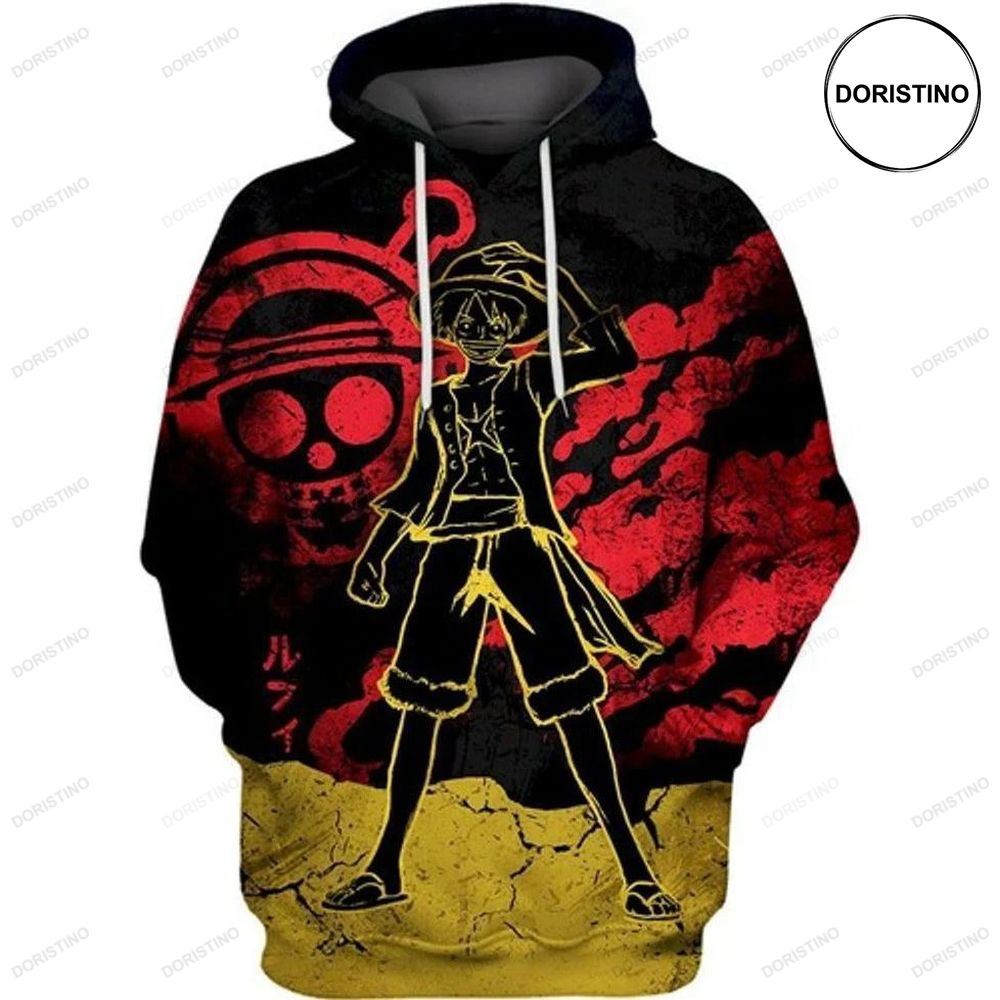 Heroic Monkey D Luffy One Piece Awesome 3D Hoodie