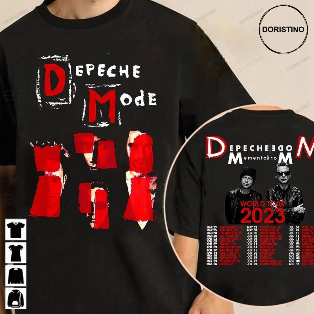 Depeche Mode Memento Mori World Tour 2023 Depeche Mode 2023 Depeche Mode Rock Band 2023 Music Tour For Fans Awesome Shirts