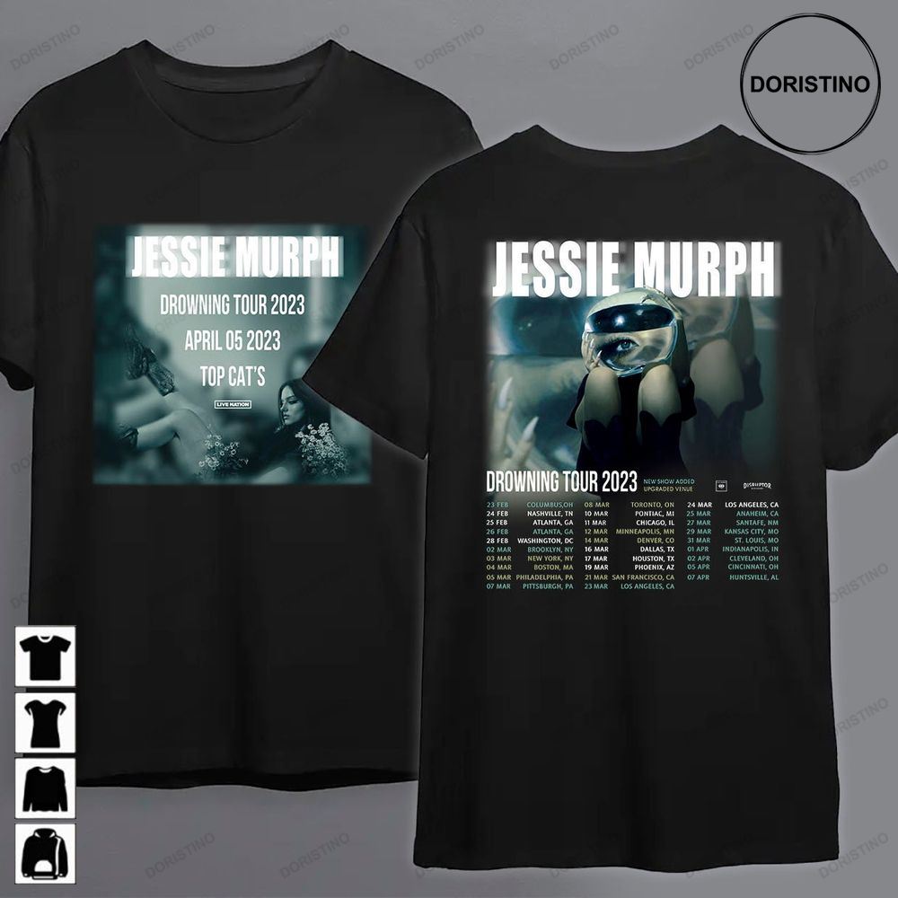 Drowning Tour 2023 Jessie Murph Jessie Murph Music Tour 2023 If I Died Last Night Tour 2023 Awesome Shirts