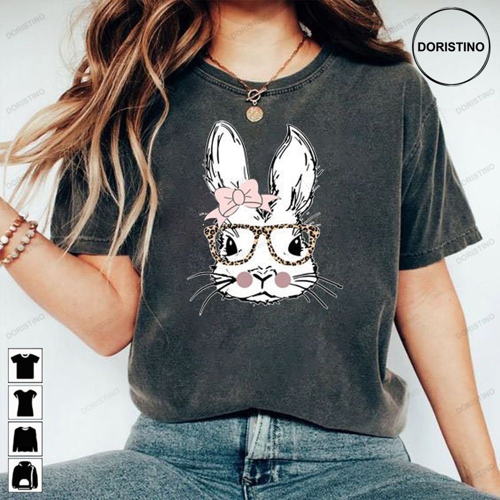Easter Easter Easter Bunny Graphic Tee Easter For Women Ladies Easter Bunny Bubble Gum Bunny Trending Style