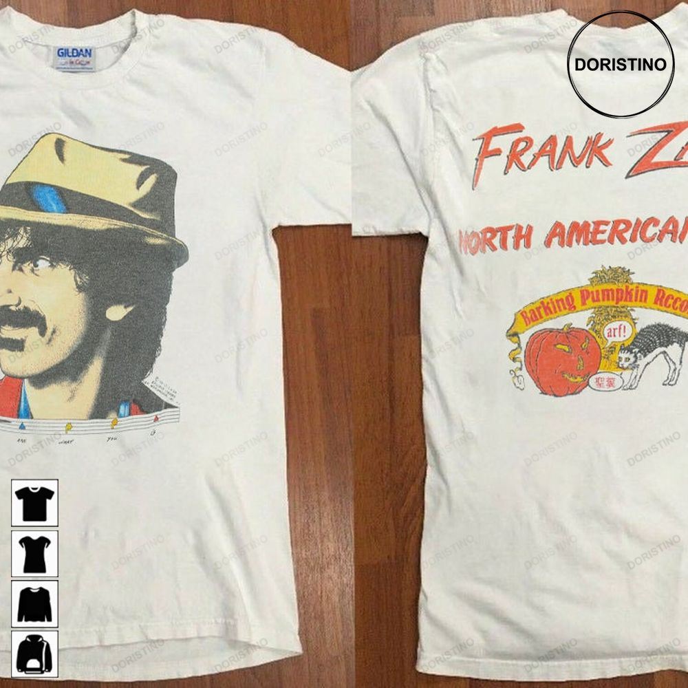 Frank Zappa 1981 You Are What You Is North American Tour Concert Frank Zappa Halloween Rock Band Limited Edition T-shirts
