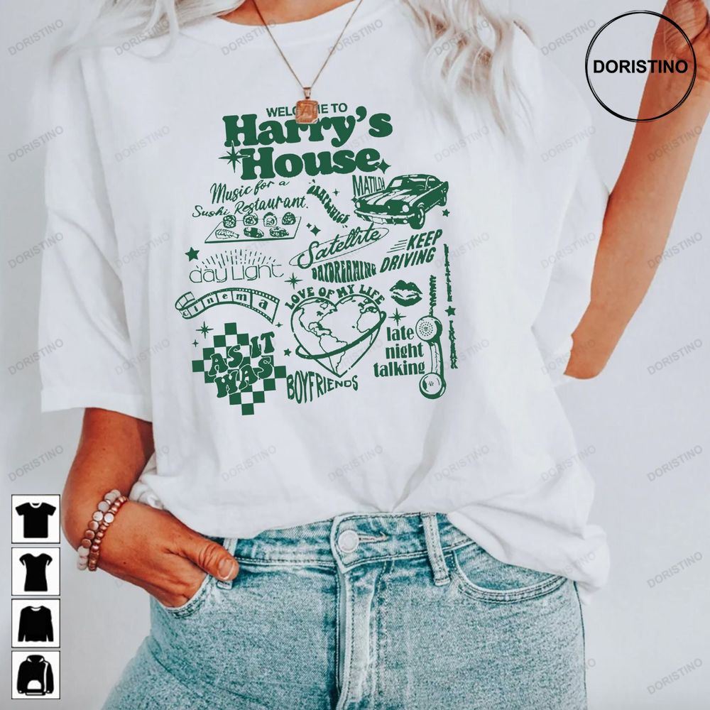 Harry's House Harry Fan Harry's House Track Lis Love On Tour Gift For Her Welcome To Harrys House Track Lis Awesome Shirts