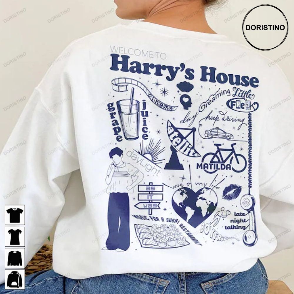Harry's House Track Vintage Harrys House Track List 2023 As It Was Harry's House 2023 Love On Tour 2023 Limited Edition T-shirts