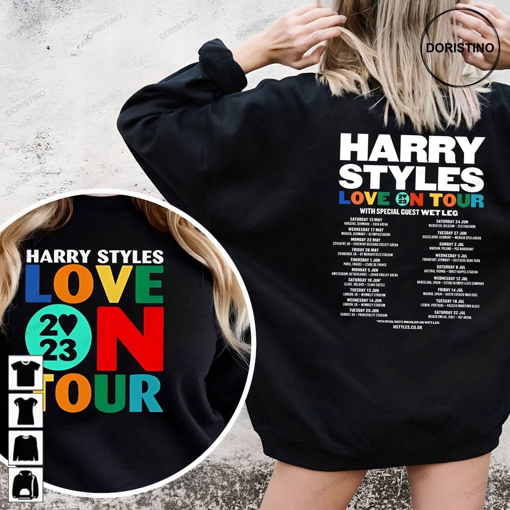 Love On Tour 2023 Harry's House Two Side Vintage Harrys House 2023 As It Was Harry House 2023 Limited Edition T-shirts