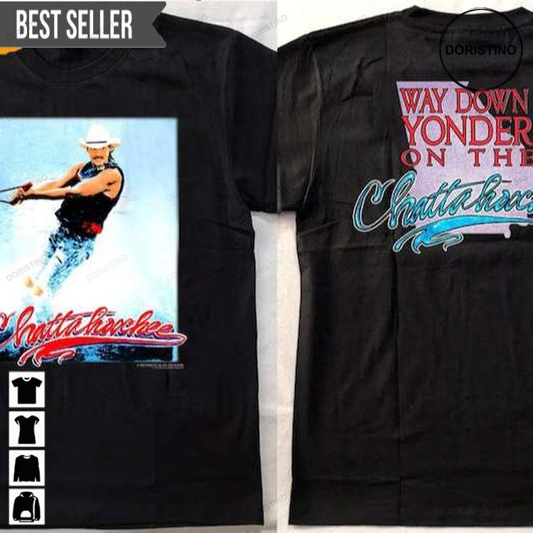 Alan Jackson Way Down Yonder On The Chattahoochee Tour 1992 Adult Short-sleeve Doristino Awesome Shirts