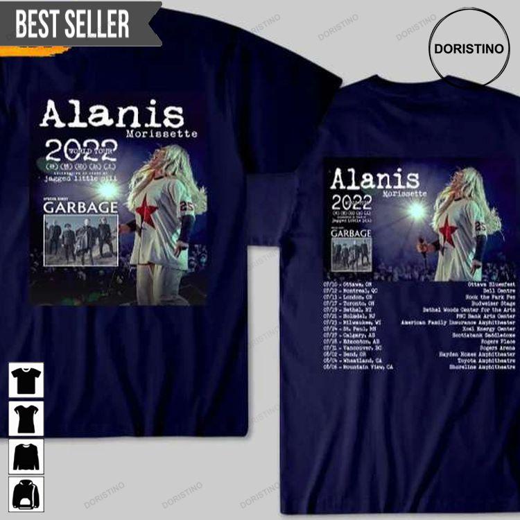 Alanis Morrisette 25 Years Jagged Little Pill Tour 2022 Doristino Limited Edition T-shirts