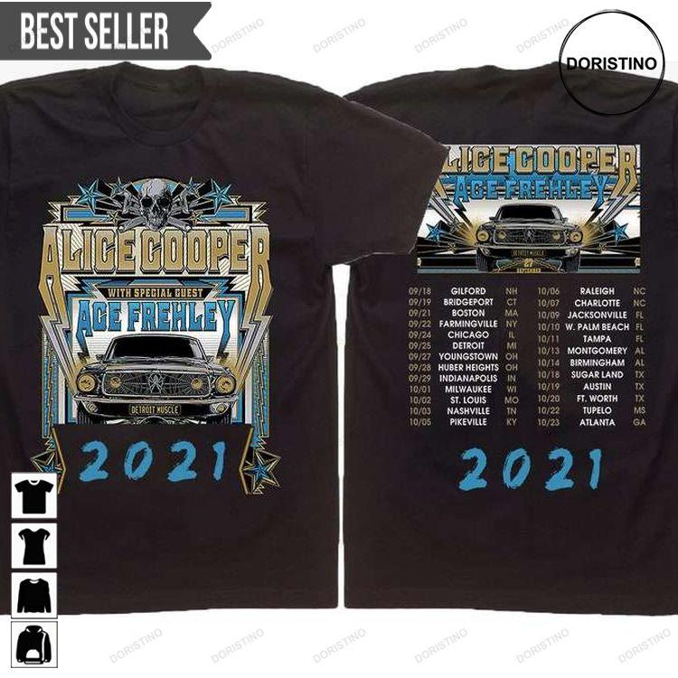 Alice Cooper And Ace Frehley Detroit Muscle 2021 Concert Doristino Trending Style