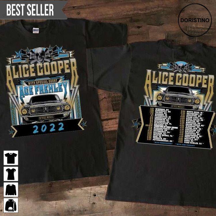 Alice Cooper And Ace Frehley Detroit Muscle Concert 2022 Doristino Trending Style
