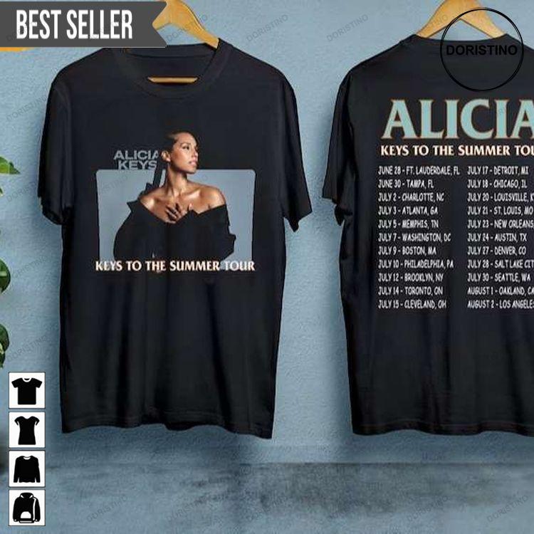 Alicia Keys So Happy It Hurts Tour 2023 Short-sleeve Doristino Limited Edition T-shirts