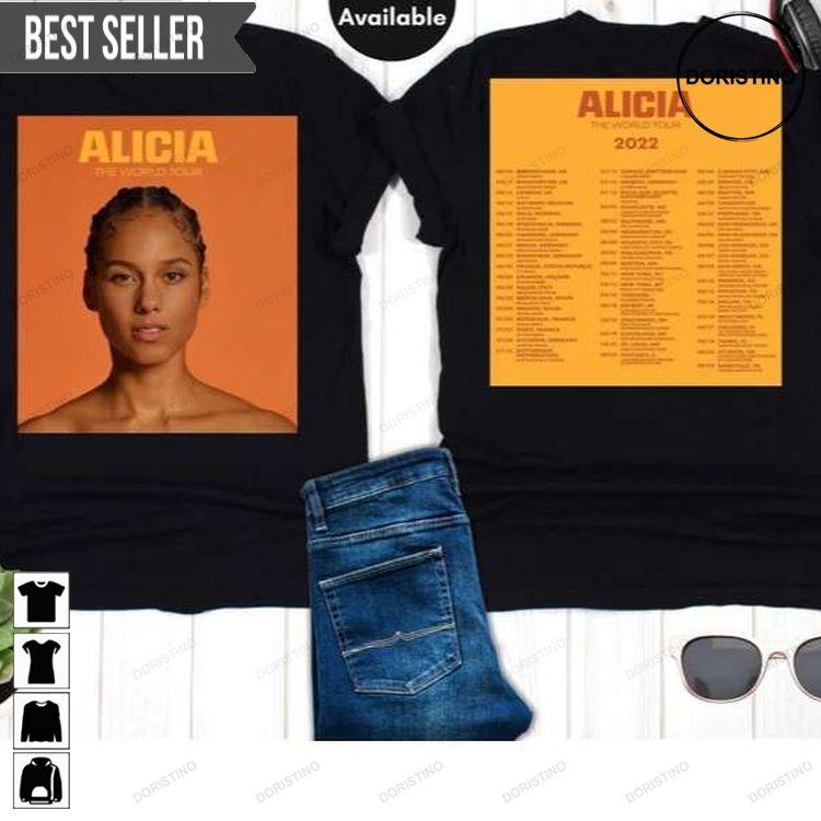 Alicia Keys The World Tour 2022 Doristino Awesome Shirts
