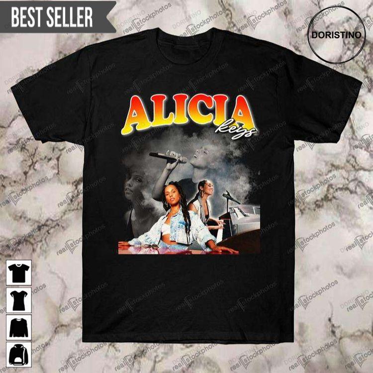 Alicia Keys Vintage Retro Rap 90s Doristino Limited Edition T-shirts