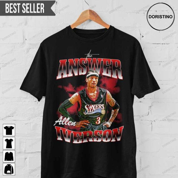 Allen Iverson The Answer Basketball Unisex Doristino Limited Edition T-shirts