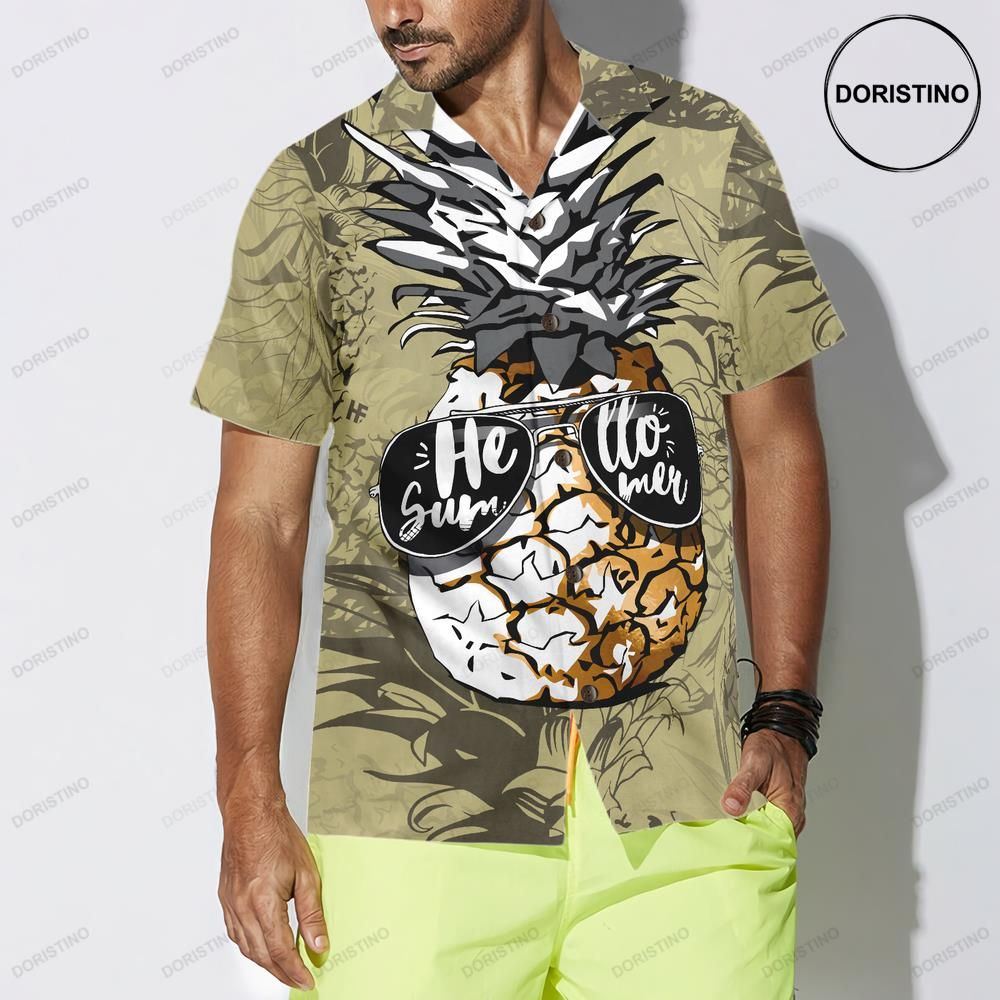 Pineapple Hello Summer Hawaiian Shirt