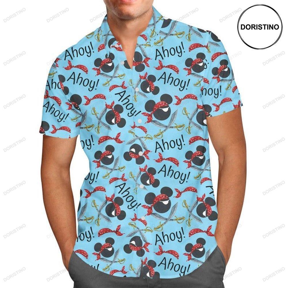 Pirate Mickey Ahoy Movies Disney Limited Edition Hawaiian Shirt