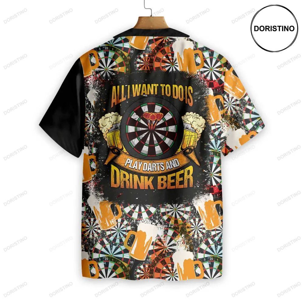 Play Darts And Drink Beer V1 Awesome Hawaiian Shirt