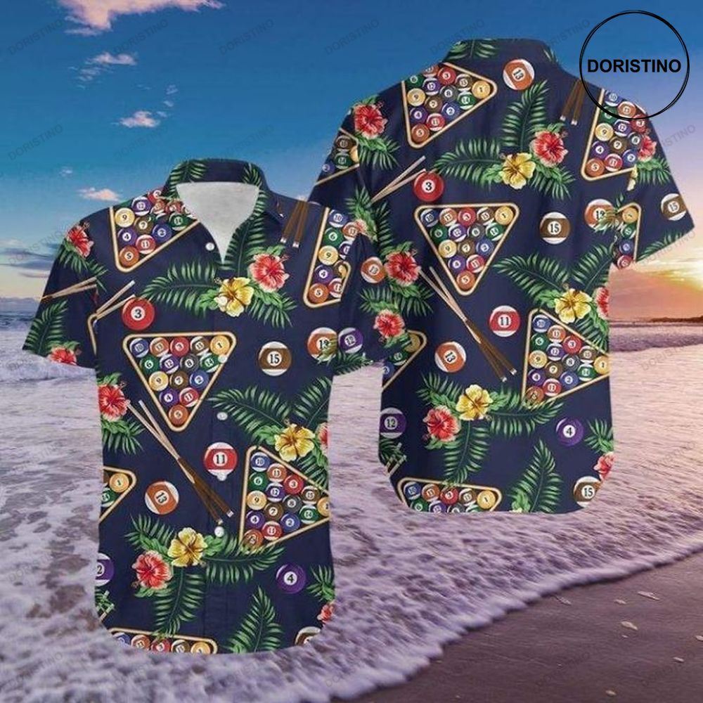 Pool Billiard Tropical Awesome Hawaiian Shirt