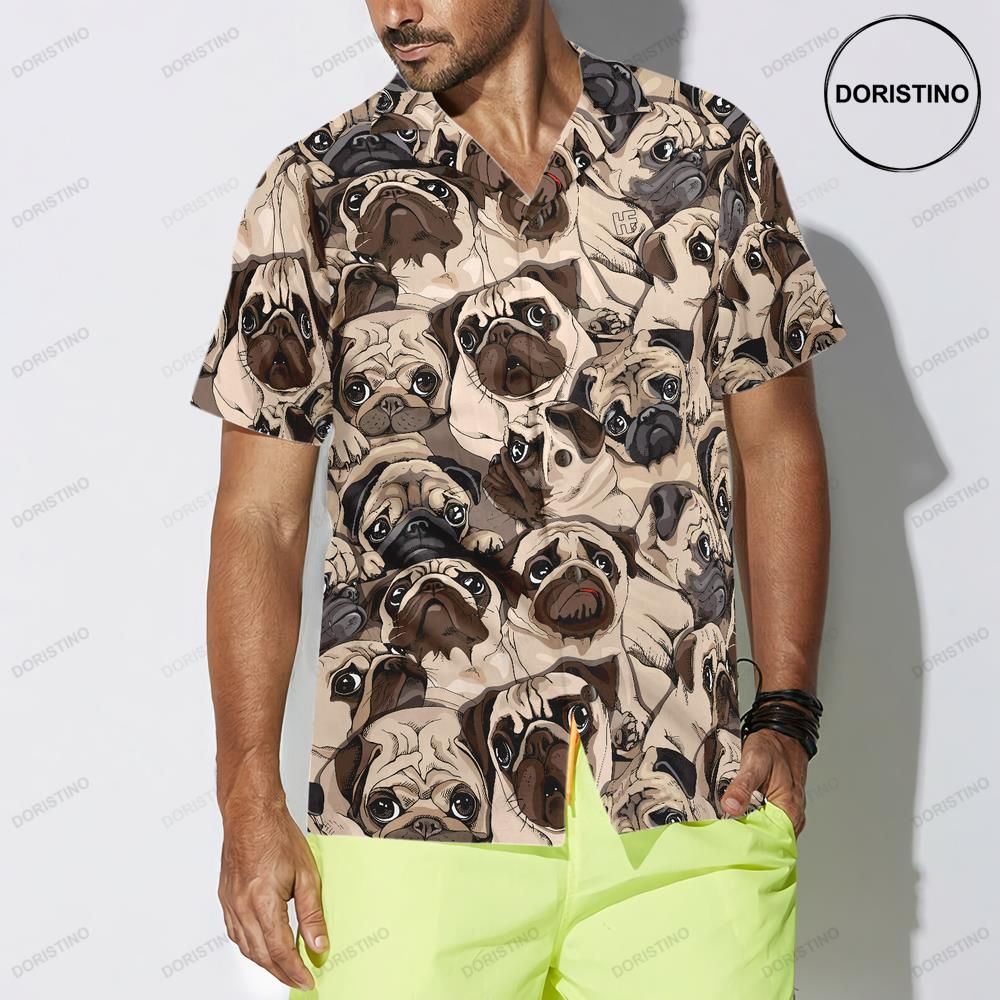 Pug Is My Life For Men Awesome Hawaiian Shirt