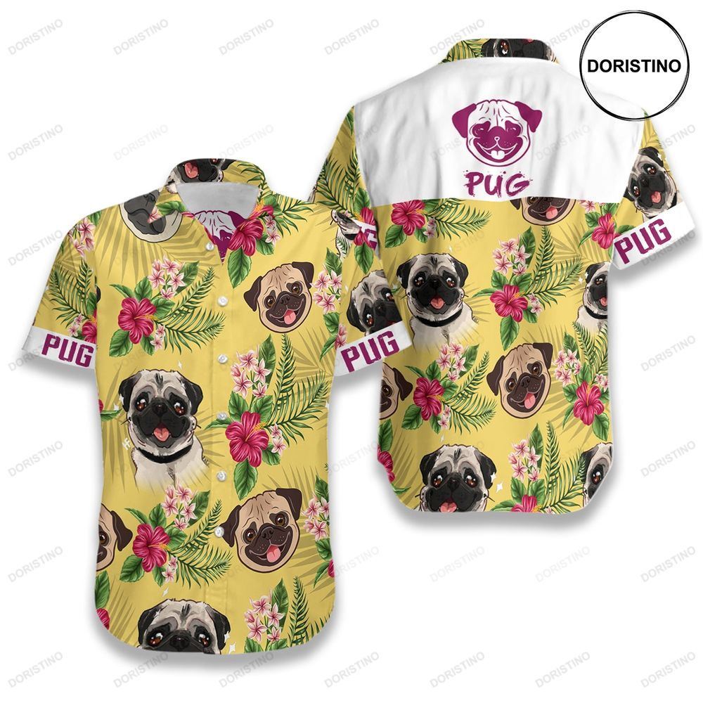 Pug Awesome Hawaiian Shirt