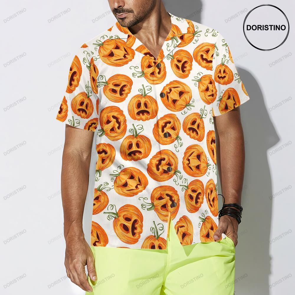 Pumpkin Pattern Halloween Halloween For Men And Women Awesome Hawaiian Shirt